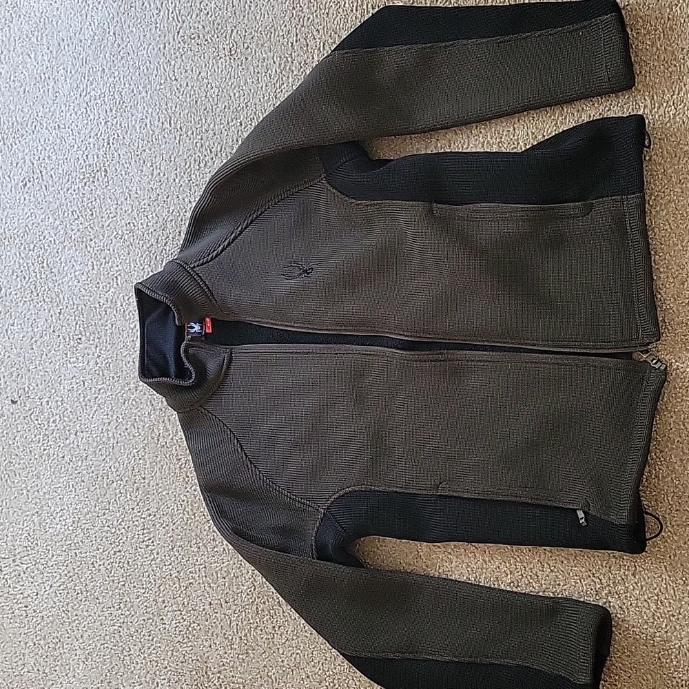 Mens spyder fleece jacket
